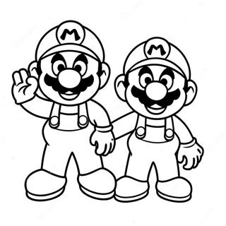 Mario En Luigi Span Saam Inkleurblad 39824-8697