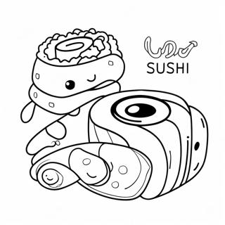 Keurige Sushi Rol Inkleurblad 40637 8875
