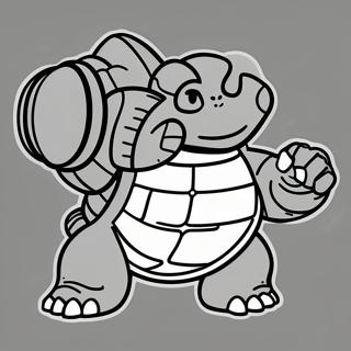 Blastoise Waterkanon Inkleurblad 40830-8916