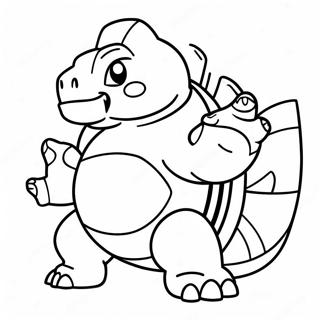 Blastoise Gevegshouding Inkleurblad 40831-8917