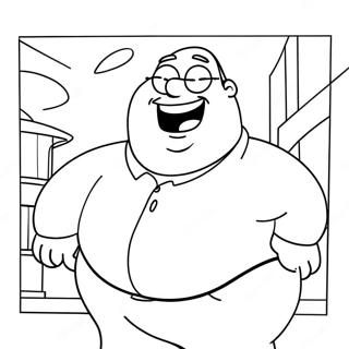 Family Guy Peter Griffin Lagende Inkleurblad 40918-8933