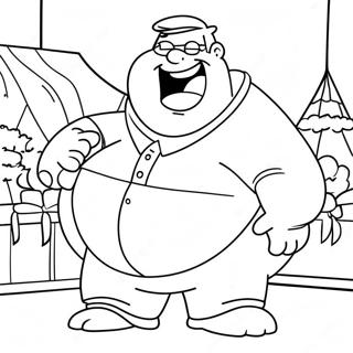 Family Guy Peter Griffin Lagende Inkleurblad 40918-8936