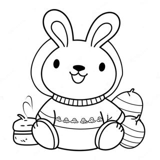Pochacco In N Gemaklike Trui Inkleurblad 41352-9037