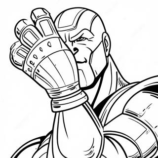 Thanos Met Infinity Gauntlet Inkleurblad 41629-9095