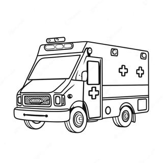 Ambulans Met Flitsligte Inkleurblad 41727-9124