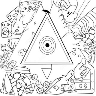 Gravity Falls Bill Cipher Inkleurblad 42549 9301