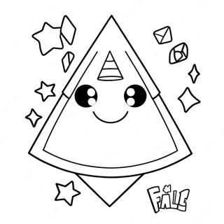Gravity Falls Bill Cipher Inkleurblad 42549 9304