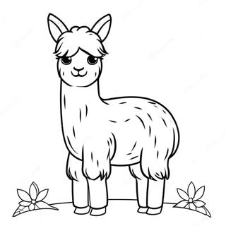 Schattige Baba Llama Inkleurblad 42635-9314