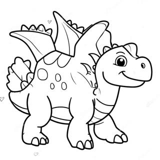 Stegosaurus Inkleurbladsye