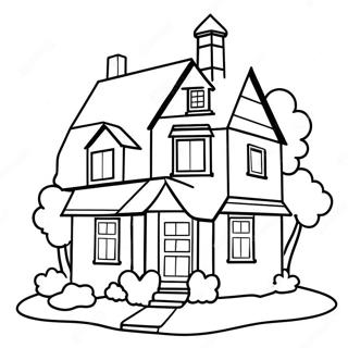 Up Kleurvolle Huis Inkleurblad 43995 9620