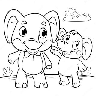 Avontuurlike Olifant En Piggie Inkleurblad 44448 9723