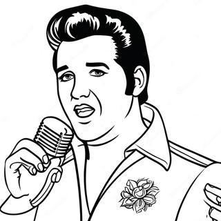 Elvis Inkleurbladsye