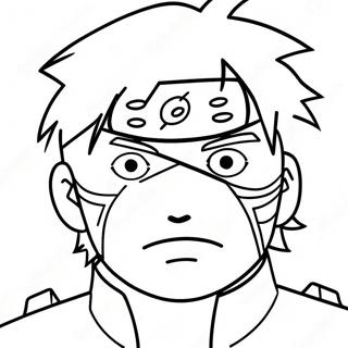 Kakashi Met Sharingan Inkleurblad 46322-10136