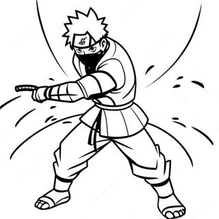 Kakashi In Slagposisie Inkleurblad 46323-10137