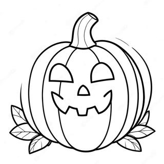 Glimlaggende Jack O Lantern Inkleurblad 46716-10214