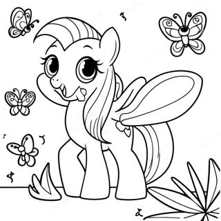 Fluttershy Inkleurbladsye