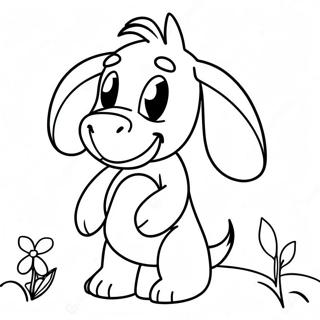 Eeyore Met N Blom Inkleurblad 47371-10354