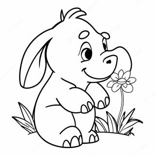 Eeyore Met N Blom Inkleurblad 47371-10355