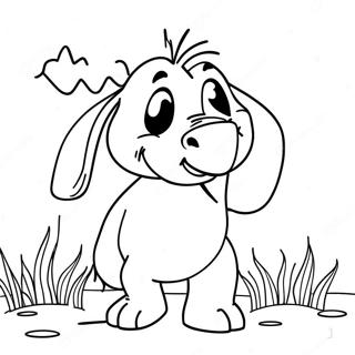 Eeyore Op N Reenerige Dag Inkleurblad 47372-10358
