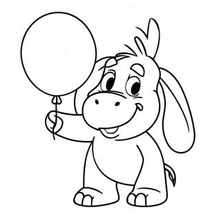 Eeyore Met N Ballon Inkleurblad 47375 10371