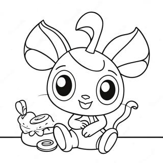 Kuromi Speel Met Vriende Inkleurblad 4743 598