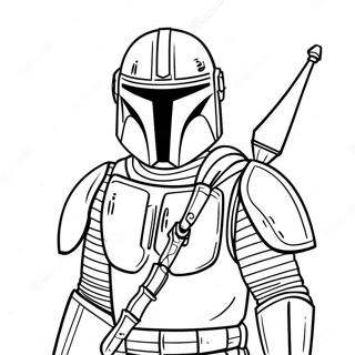 Mandalorian In Slagpantser Inkleurblad 47816-10453