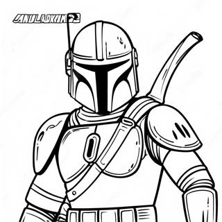 Mandalorian In Slagpantser Inkleurblad 47816-10454