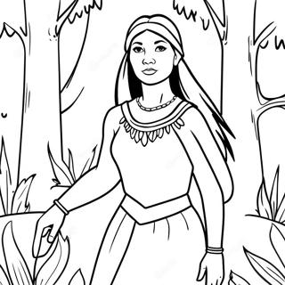 Pocahontas Inkleurbladsye