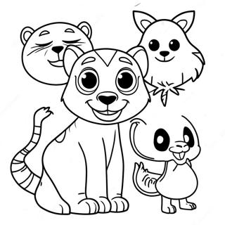 Madagaskar Dier Vriende Inkleurblad 48790-10678