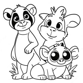 Madagaskar Dier Vriende Inkleurblad 48790-10680