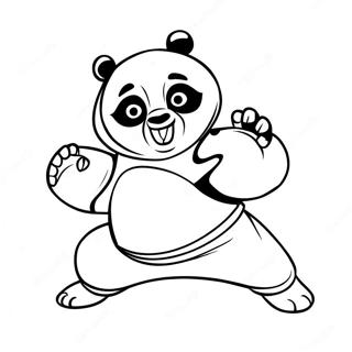 Kung Fu Panda Inkleurbladsye