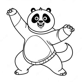 Kung Fu Panda Po In Aksie Inkleurblad 48974-10710