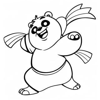 Kung Fu Panda Po In Aksie Inkleurblad 48974-10712