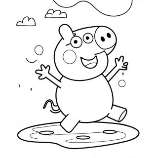 Peppa Pig Wat In Puddles Spring Inkleurblad 4920-366