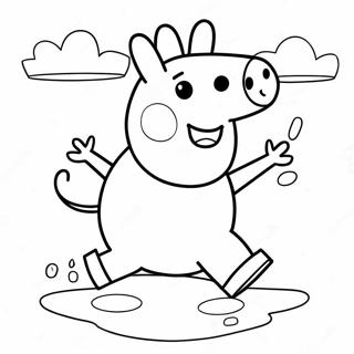 Peppa Pig Wat In Puddles Spring Inkleurblad 4920-367