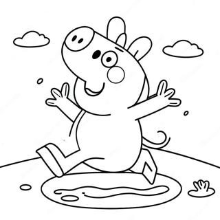 Peppa Pig Wat In Puddles Spring Inkleurblad 4920-368