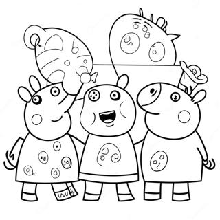 Peppa Pig Met Vriende Inkleurblad 4921-1585