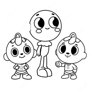 Wonderlike Wêreld Van Gumball Inkleurbladsye