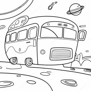 Tower Skoolbus Inkleurbladsye