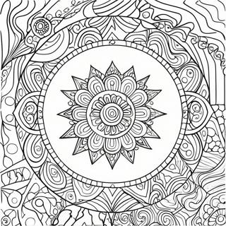 Spookagtige Halloween Mandala Inkleurblad 50072-10952