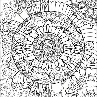 Halloween Mandala Inkleurbladsye