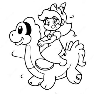 Prinses Peach Wat N Yoshi Ry Inkleurblad 5010 1467