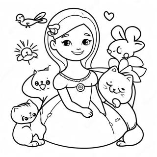 Duchess Met Kitties Inkleurblad 51178-11203