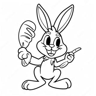 Bugs Bunny Met N Wortel Inkleurblad 51447-11250