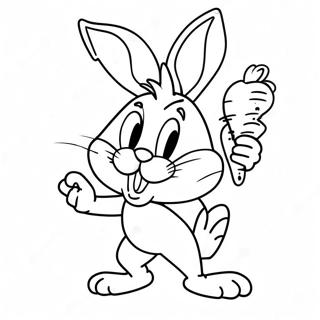 Bugs Bunny Met N Wortel Inkleurblad 51447-11251