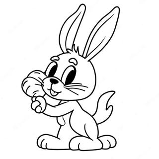 Bugs Bunny Met N Wortel Inkleurblad 51447-11252