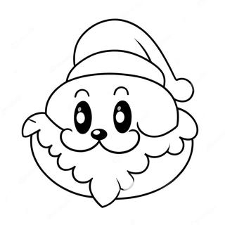 Vrolike Kersvader Hoed Versiering Inkleurblad 51911-11364