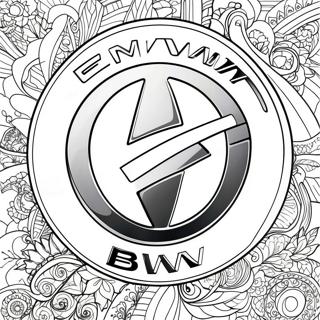 Klassieke Bmw Logo Inkleurblad 52188-11418