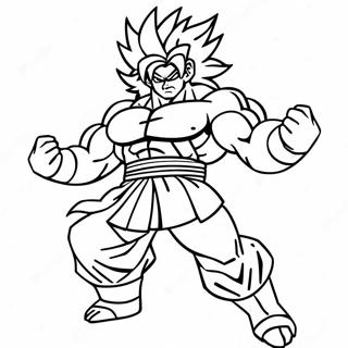 Broly In Gevegshouding Inkleurblad 52382 11459