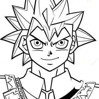 Yugi Muto In Strijd Inkleurblad 52485-11474